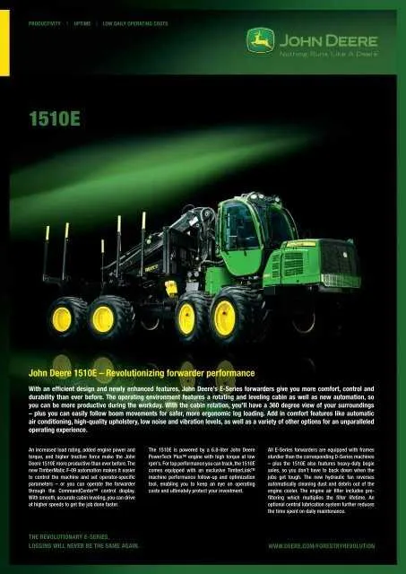 john deere 1510e specs